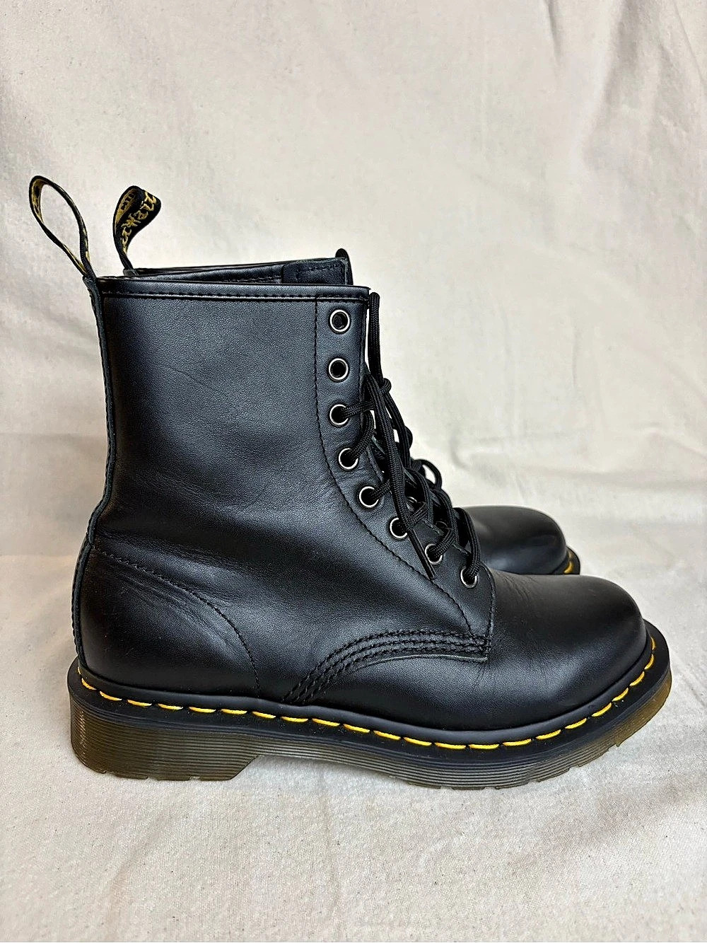 Dr. Martens 1460 Smooth Leather 8-Eye Boots Women's Black Leather Lace-Up Boots